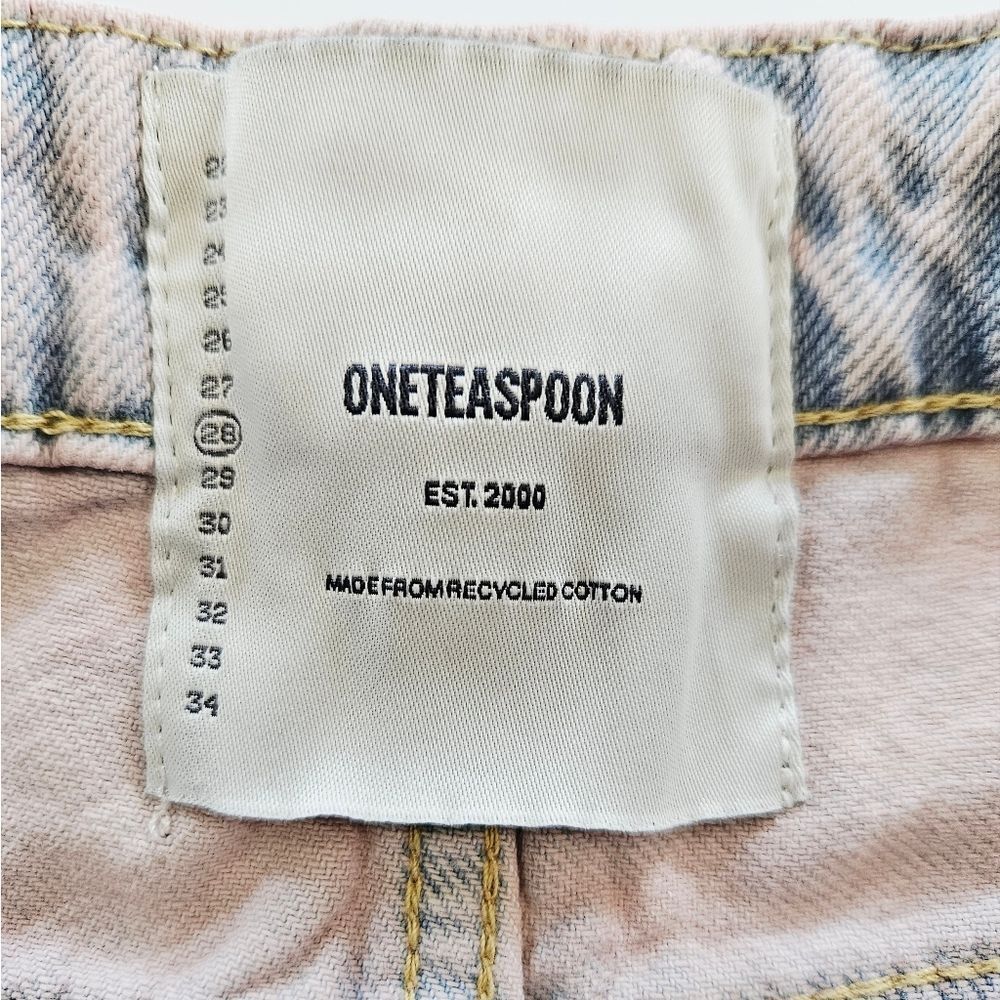 Free People x One Teaspoon Jackson Wide Leg Jeans Limited Edition Pink Haze 28 - Picture 9 of 15